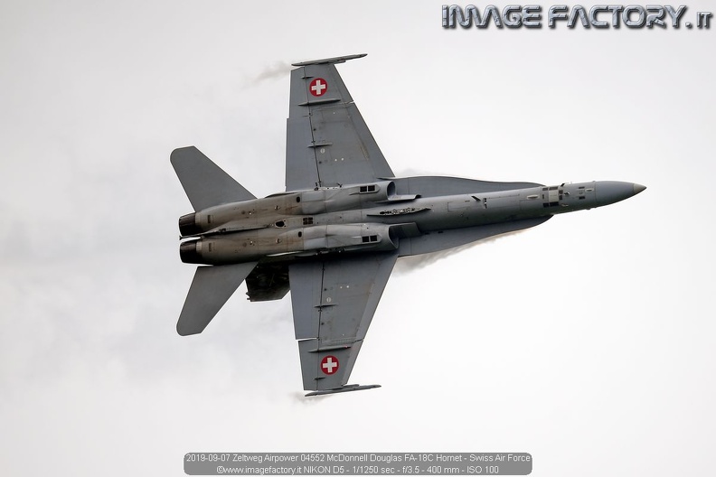 2019-09-07 Zeltweg Airpower 04552 McDonnell Douglas FA-18C Hornet - Swiss Air Force.jpg